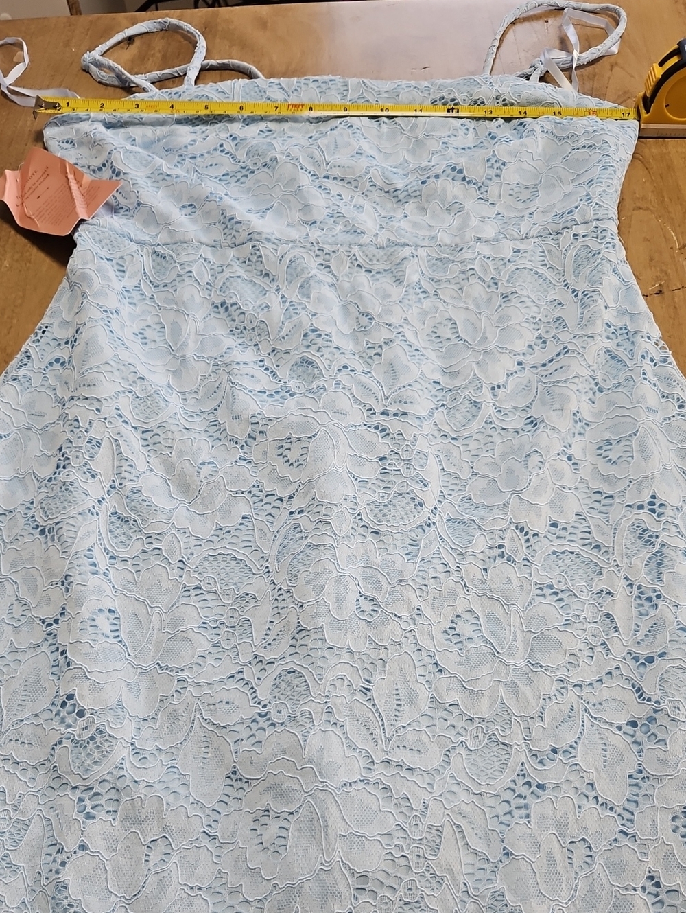 BHLDN Anthropologie Maria Lace Midi Dress Light Blue Size M - Picture 5 of 14